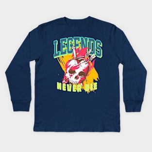 Legends Never Die Bio Hack Kids Long Sleeve T-Shirt